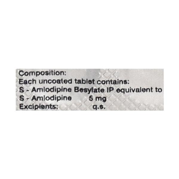 S Amlosafe 5mg Tablet 10'S - Hypertension-Cal