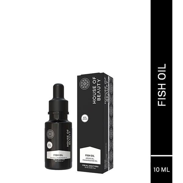 House of Beauty Super Boost Fishy Oil-Dry & Mature Skin For Hydration & Glow with Omega-3 10ml - Face Oils