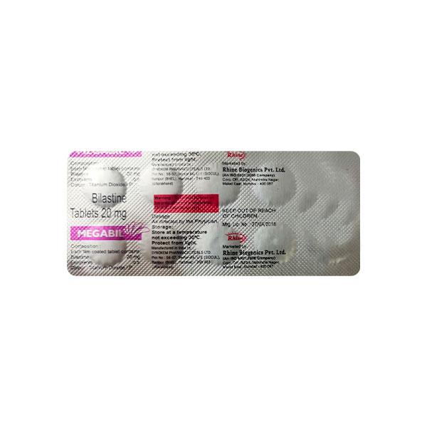 MEGABIL 20 Tablet 10's - Allergies-Ant