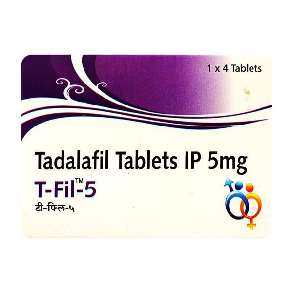 T Fil 5mg Tablet 4'S - Impotence/Erectile Dysfunction (Ed)