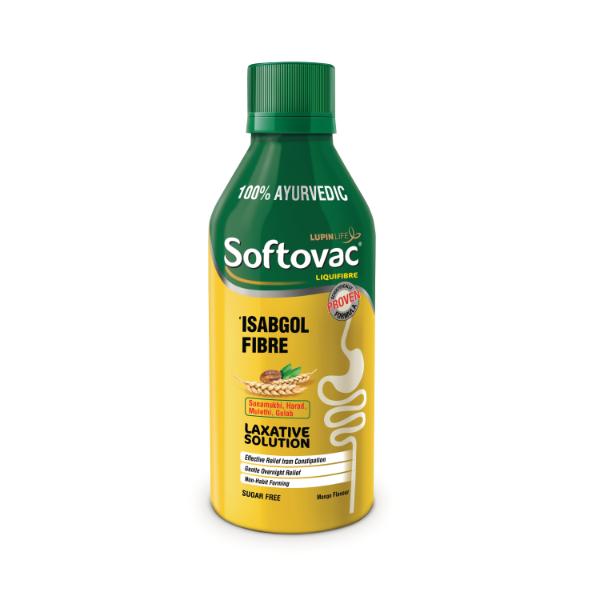 Netmeds | Softovac Liquifibre Sugar Free Solution - Mango Flavour 225 ml