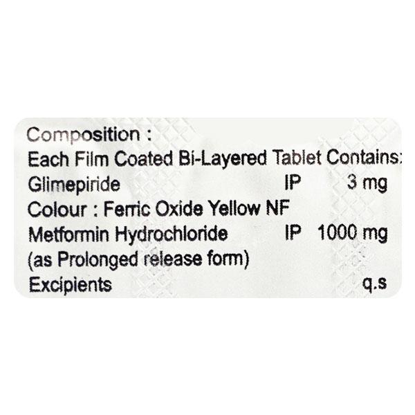 GLITARAY M3 FORTE Tablet 15's - Diabetes-Ant