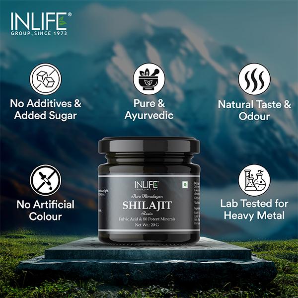 INLIFE Shilajit Resin 20 gm - Sexual Care