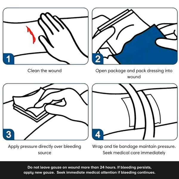 Wellness Kramson Gauze Swab (7.5 Cm x7.5 Cm x 12 Ply) 4's - Cotton Wool & Swabs