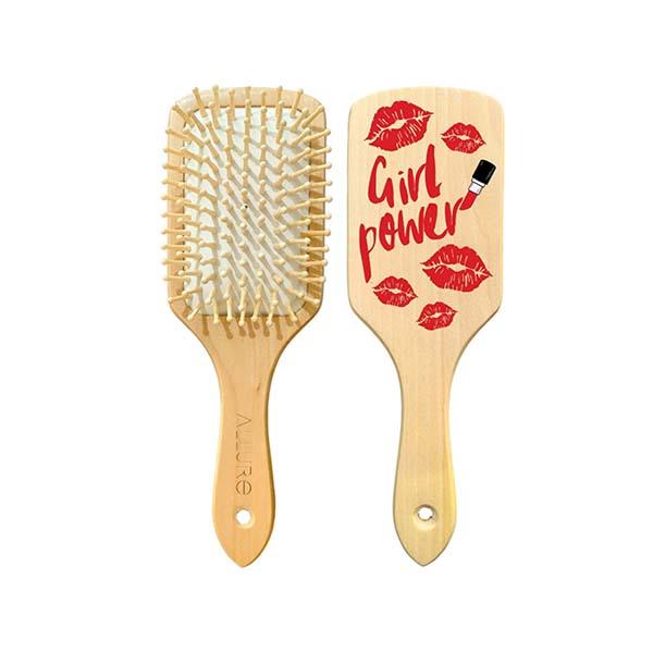 Netmeds | Allure Personalised Paddle Hair Brush Girl Power Print 1's