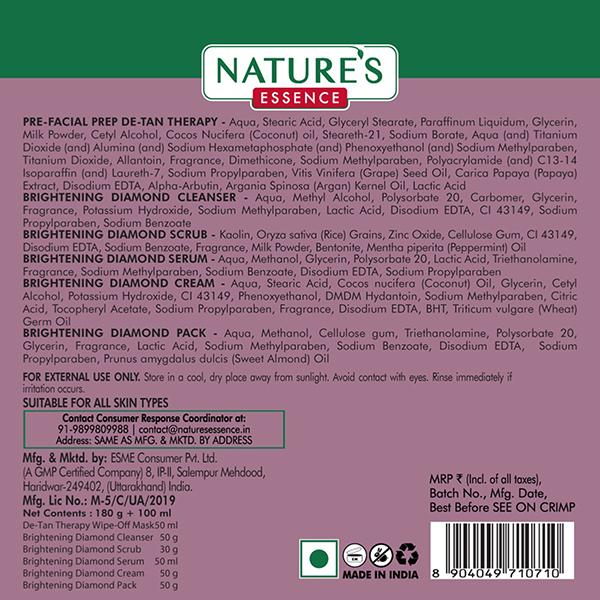 Nature's Essence Advanced Brightening Diamond Kit 230 gm - Facial Kits