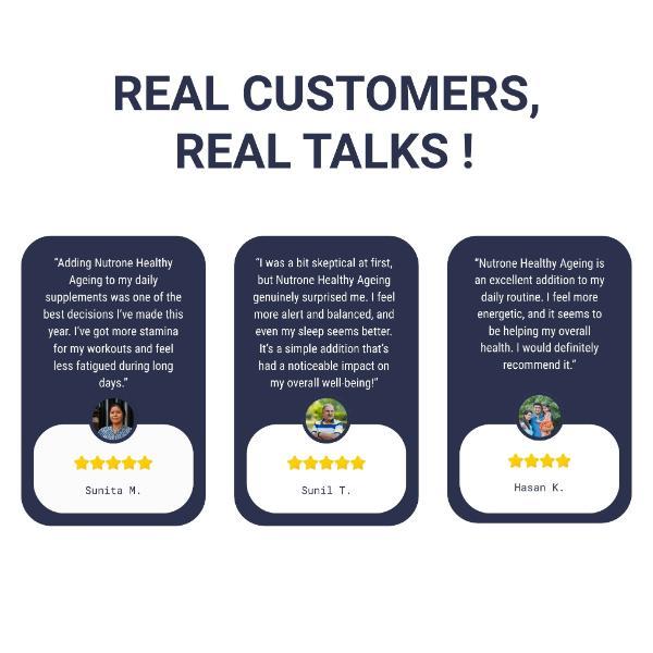 Nutrone Healthy Aging Powder - Kesar Badam Flavour 300gm - Daily Health Drinks