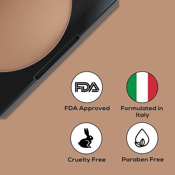 RENEE Face Base Compact - Almond Beige 9 gm - Compact Powder