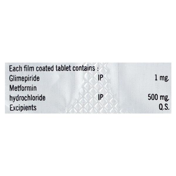 METOSSIL M 1 Tablet 10's - Diabetes-Ant