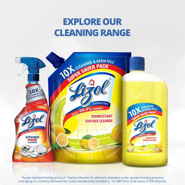 Lizol Disinfectant Surface Cleaner - Lavender 500 ml - Others