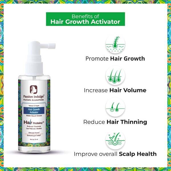 Passion Indulge Rosemary Hair Growth Serum with Redensyl, Water Based Hair Serum for Hair Growth 50 ml - Hair Serums