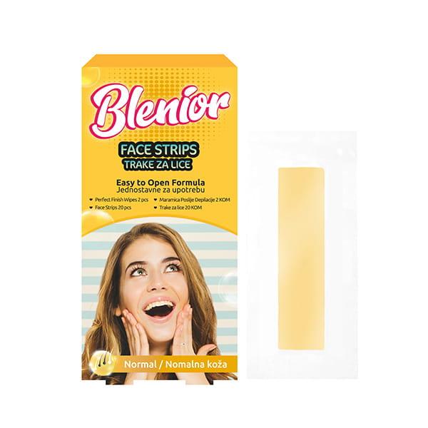 Blenior Face Strips 20 Pcs Normal 1's - Hair Removal Accessories