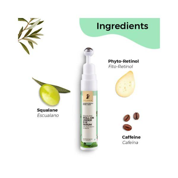 Pilgrim Squalane ROLL-ON UNDER EYE SERUM 15 ml - Eye Gels & Roll-On