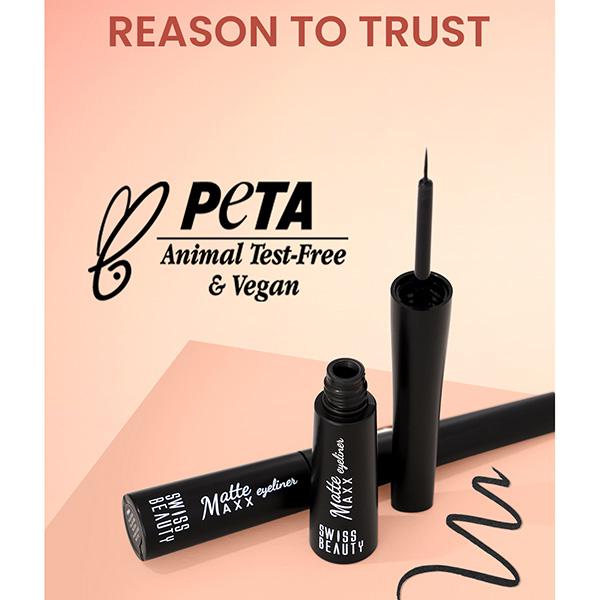 Swiss Beauty Matte Max Eyeliner - Black 4 gm - Eyeliners