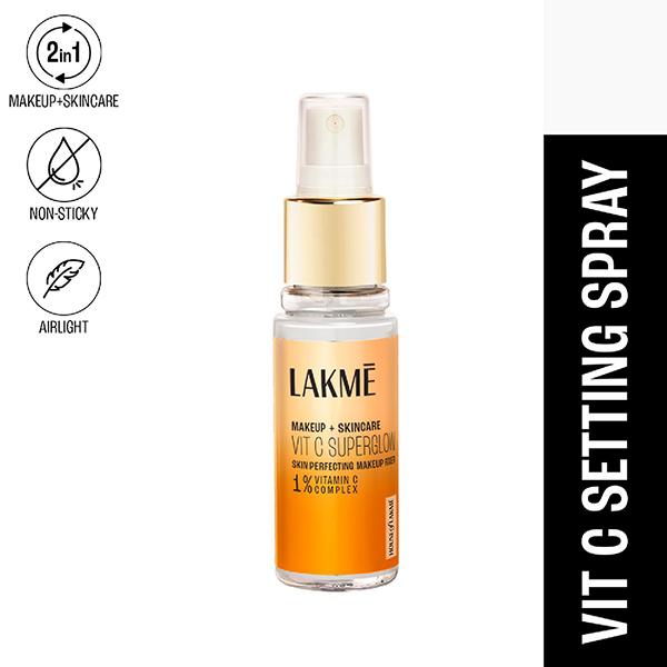 Netmeds | Lakme Makeup+Skincare Vitc Superglow Skin Perfecting Makeup Fixer 60 ml