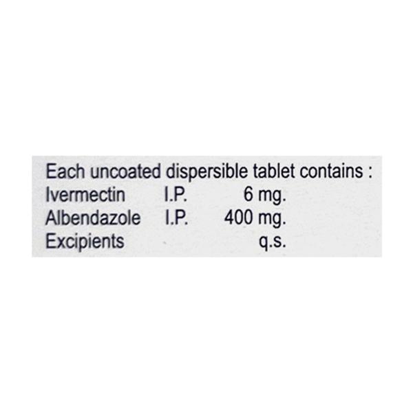 Ivercid A 400/6mg Tablet 10'S - Parasitic Worms-Ant