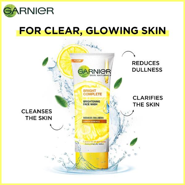 Garnier Skin Naturals Bright Complete Brightening Face Wash 100 gm - Face Wash & Cleansers