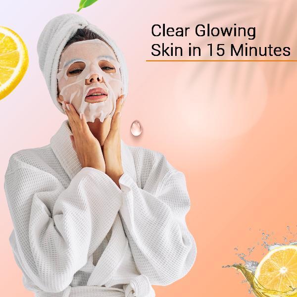 Mancode Vitamin C Facial Sheet Mask For All Skin Types 25 gm - Face Mask