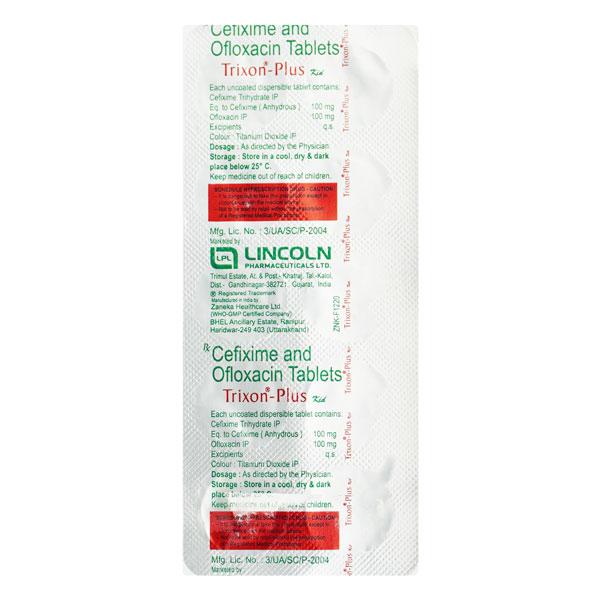 Trixon Plus Kid Tablet 10'S - Bacterial Infections-Cep