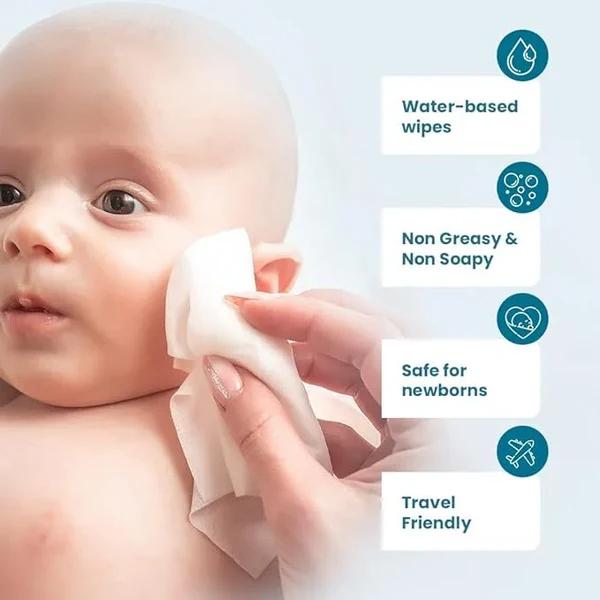 Mother Sparsh 98% Water Based Wipes (Pack of 3 x 80's) - Diapers & Wipes