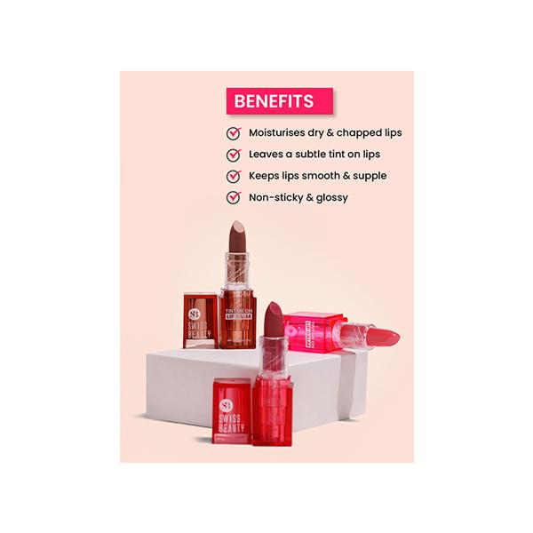 Swiss Beauty Tint Me On Lip Balm, Shade - Cupcake Pink 3.5 gm - Lip Balms