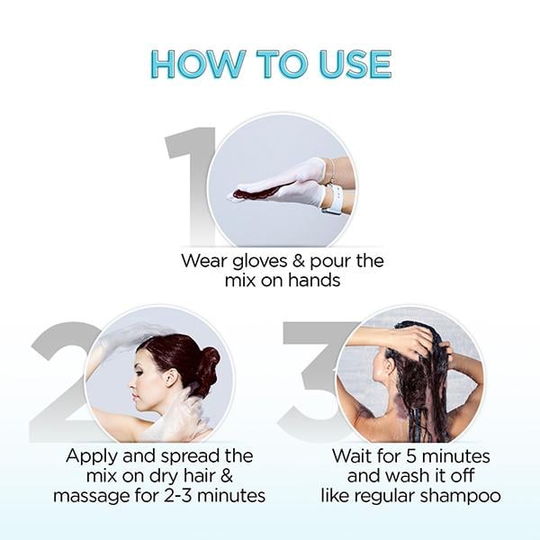 Bblunt Wine Deep Burgundy 5 Minute Shampoo Hair Colour for 100 Percent Grey Coverage 20ml x 5 1's - Sachet/Shampoo