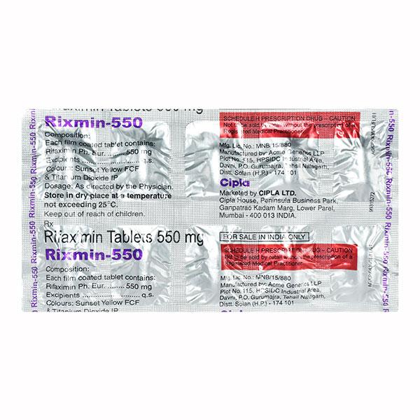 Rixmin 550mg Tablet 10'S - Bacterial Infections-OAB