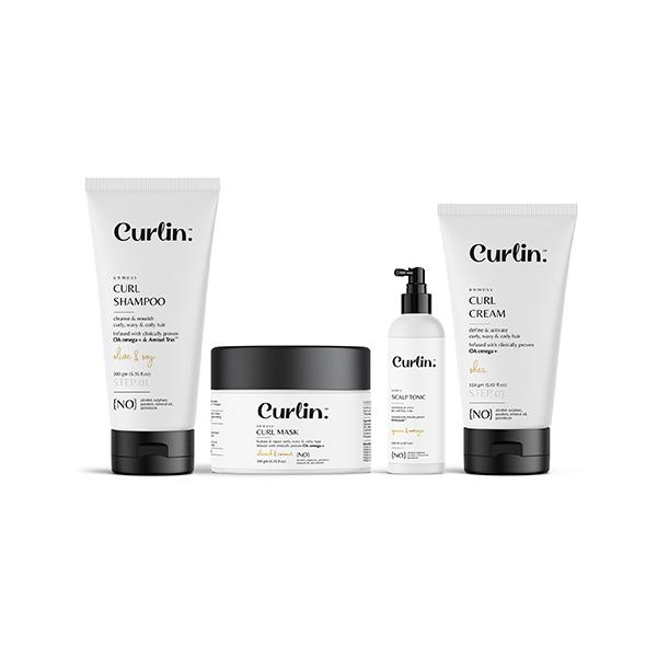 Netmeds | Curlin Shampoo+Cream+Mask+Scalp Tonic 1's