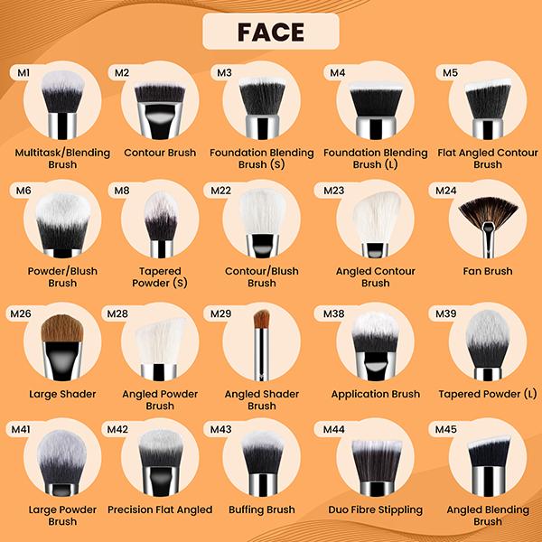 Miss Claire M6 - Powder/Blush Brush (Chrome) 1's - Face Brush