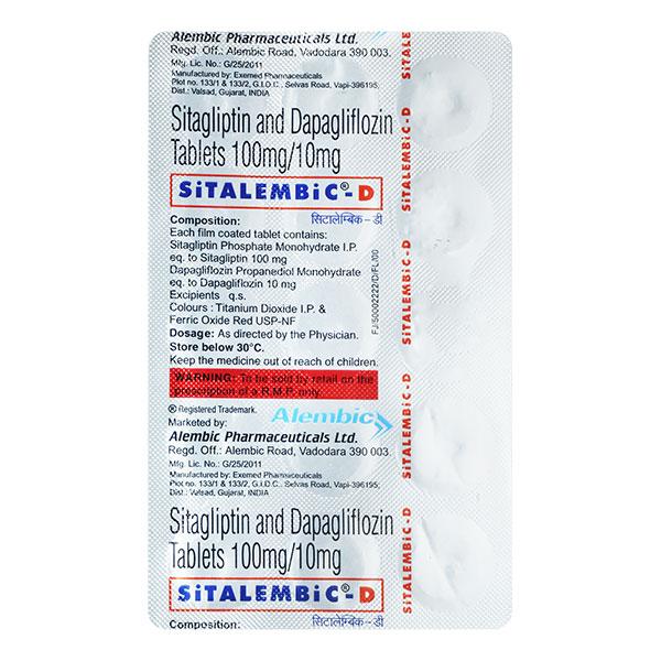 SITALEMBIC D Tablet 15's - Diabetes-Ant