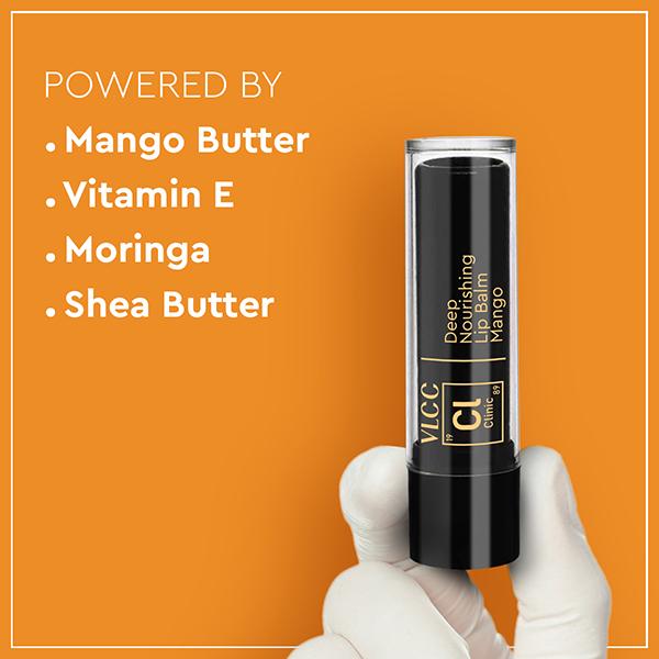 VLCC Clinic Deep Nourishing Lip Balm Mango and Moringa 4.5 gm - Lip Balms