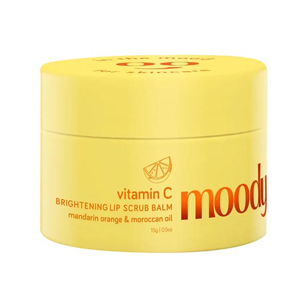Moody Vitamin C Brightening Lip Scrub Balm with Mango Seed Butter & Turmeric 15 gm - Lip Scrubs