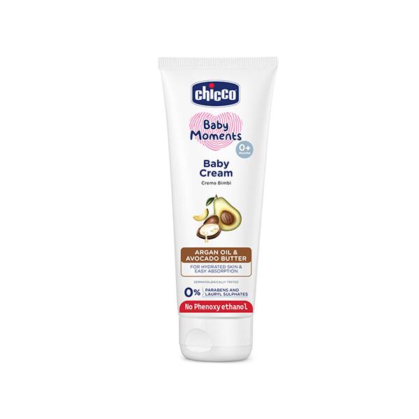 Netmeds | Chicco Baby Moments Baby Cream With Argan Oil and Avocado Butter 200 gm