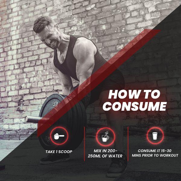 Onelife Preworkout Powder - Blueberry 200 gm - Workout Essentials