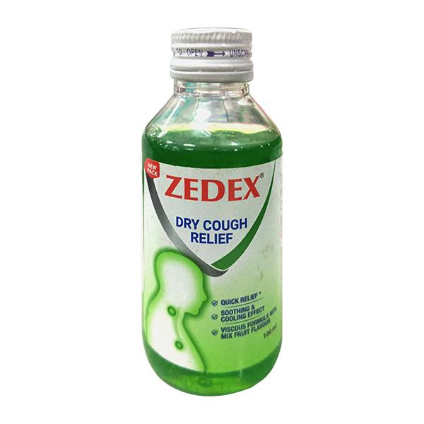 Netmeds | ZEDEX NEW MIX FRUIT FLAVOUR DRY COUGH RELIEF Syrup 100ml