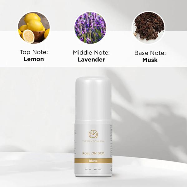 The Man Company Blanc Roll On Deo 55 ml - Men Deodorants/Roll-Ons