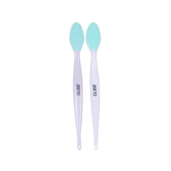 Netmeds | GUBB Silicone Lip Scrubber for Soft, Smooth & Fuller Lips, Dual Sided - 2 Lip Exfoliating Brush 1's