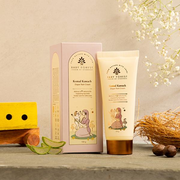 Baby Forest Komal Kawach Baby Rash Healing Cream 100 gm - Rash Creams