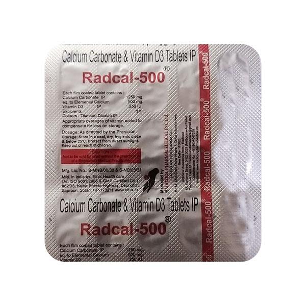 RADCAL 500 Tablet 15's - Supplements-Vit