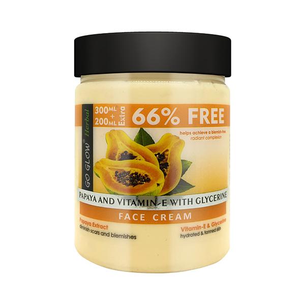 Netmeds | Berina Go Glow By Berina Papaya & Vitamin E with Glycerine Face Cream 500 ml