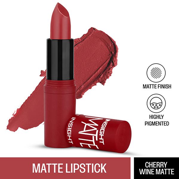 Netmeds | Insight Cosmetics Matte Lipstick - Cherry Wine 4.2 gm