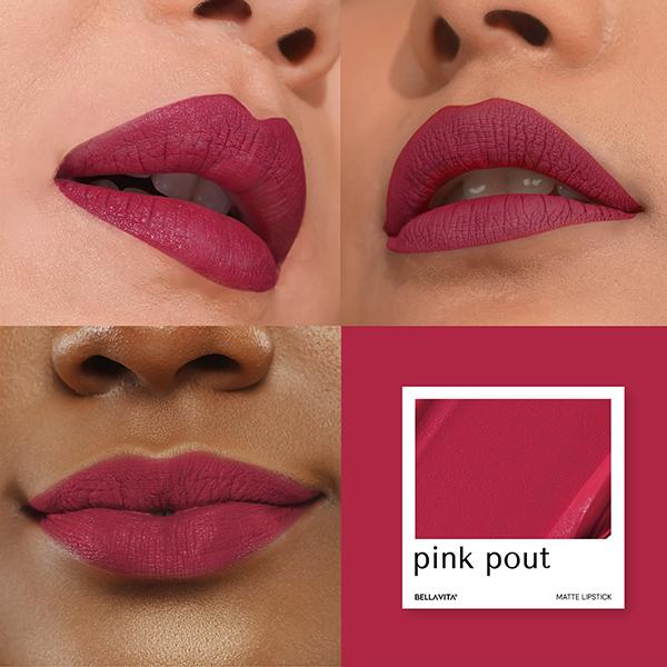 Bellavita Kiss-Proof Liquid Lipstick Pink Pout 4.5 ml - Liquid Lipsticks