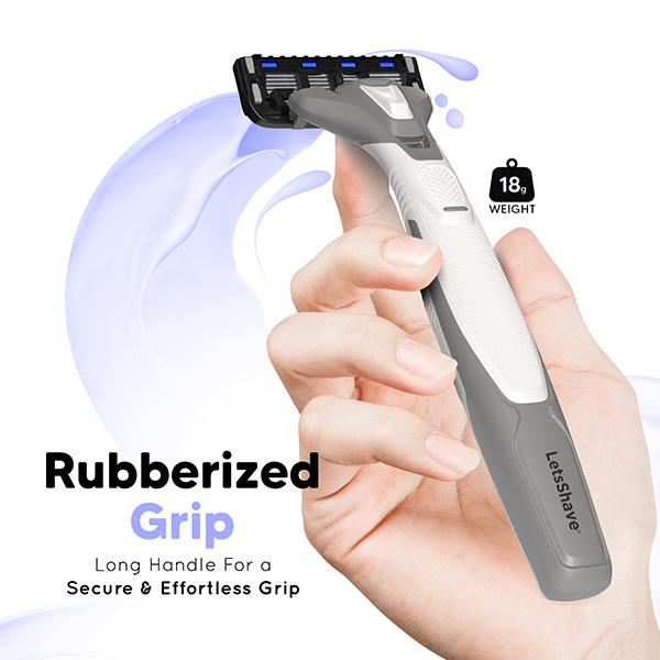 LetsShave Evior 6 Portable Razor set of 3 + Transparent Shave Gel 15ml 1s 1's - Shaving & Hair Removal