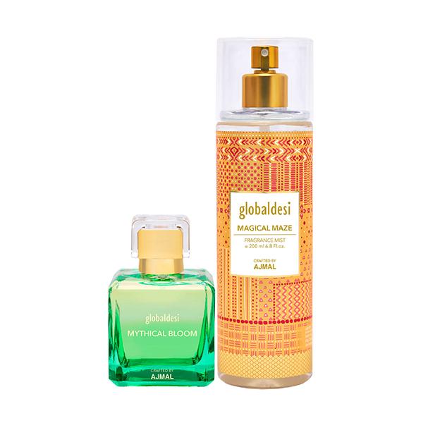 Global Desi MythiB EDP & MagicM Mist Pack of 2 250 ml - Body Mist/Spray