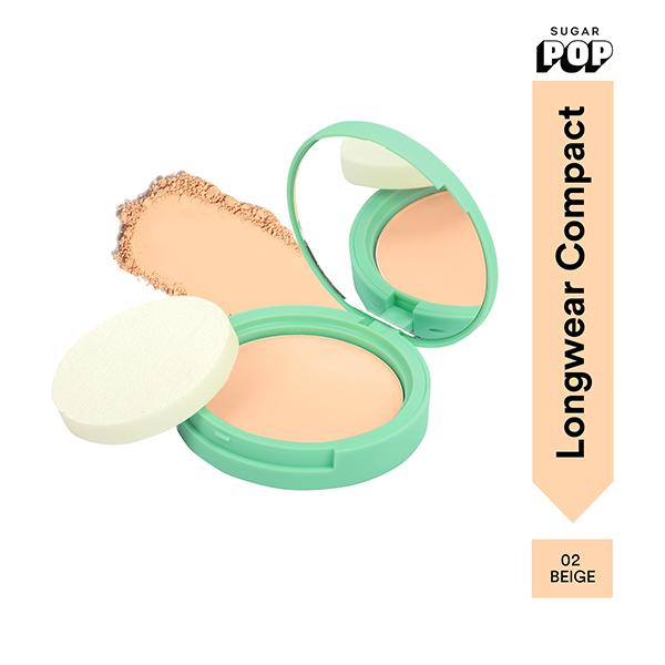 SUGAR POP Longwear Compact - 02 Beige 9 gm