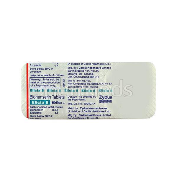 Netmeds | Elicia 8mg Tablet 10'S