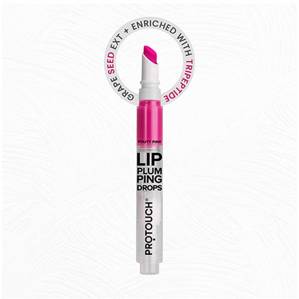 Protouch Lip Plumping Tint with Grapeseed Extracts, Fuller Lips and Long Lasting (Pink) 2.8ml - Lipstick Primers & Plumpers