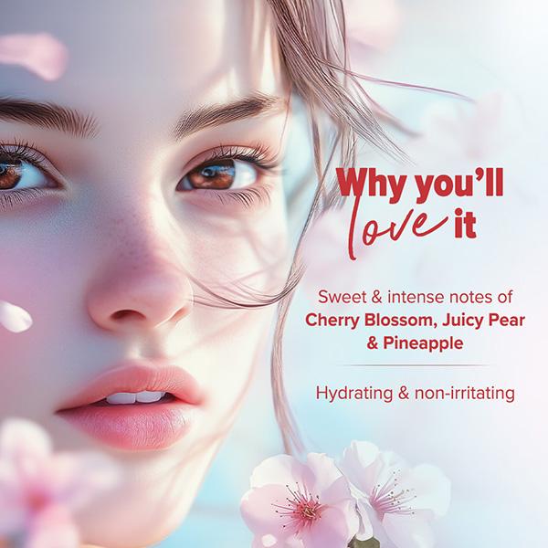 Aqualogica Refresh+ Perfume Body Mist - Cherry Blossom Bloom 150 ml - Body Mist/Spray