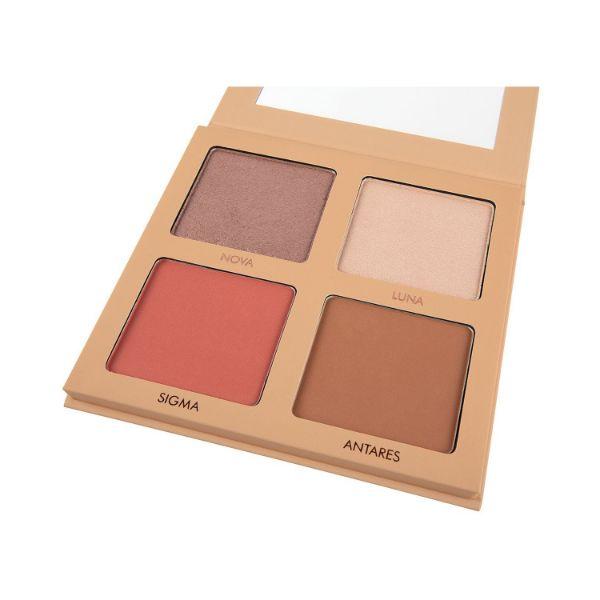 Mellow Cosmetics Stardust Glow Palette Medium To Dark 169 gm - Face Palettes