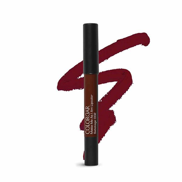 Colorbar Matte Me As I Am Lipcolour Sabotage 002 2.8 gm - Lip Crayons
